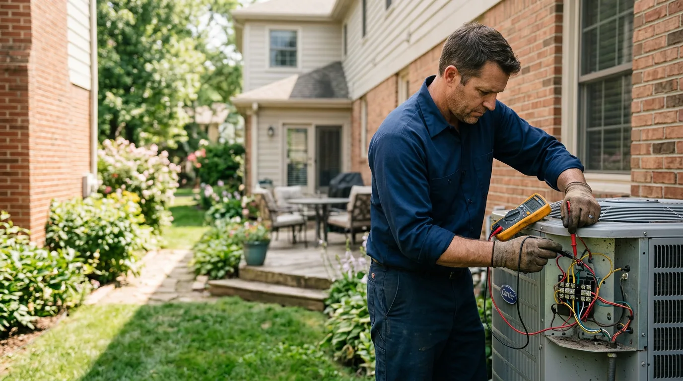 HVAC technician working near Minot Afb, ND